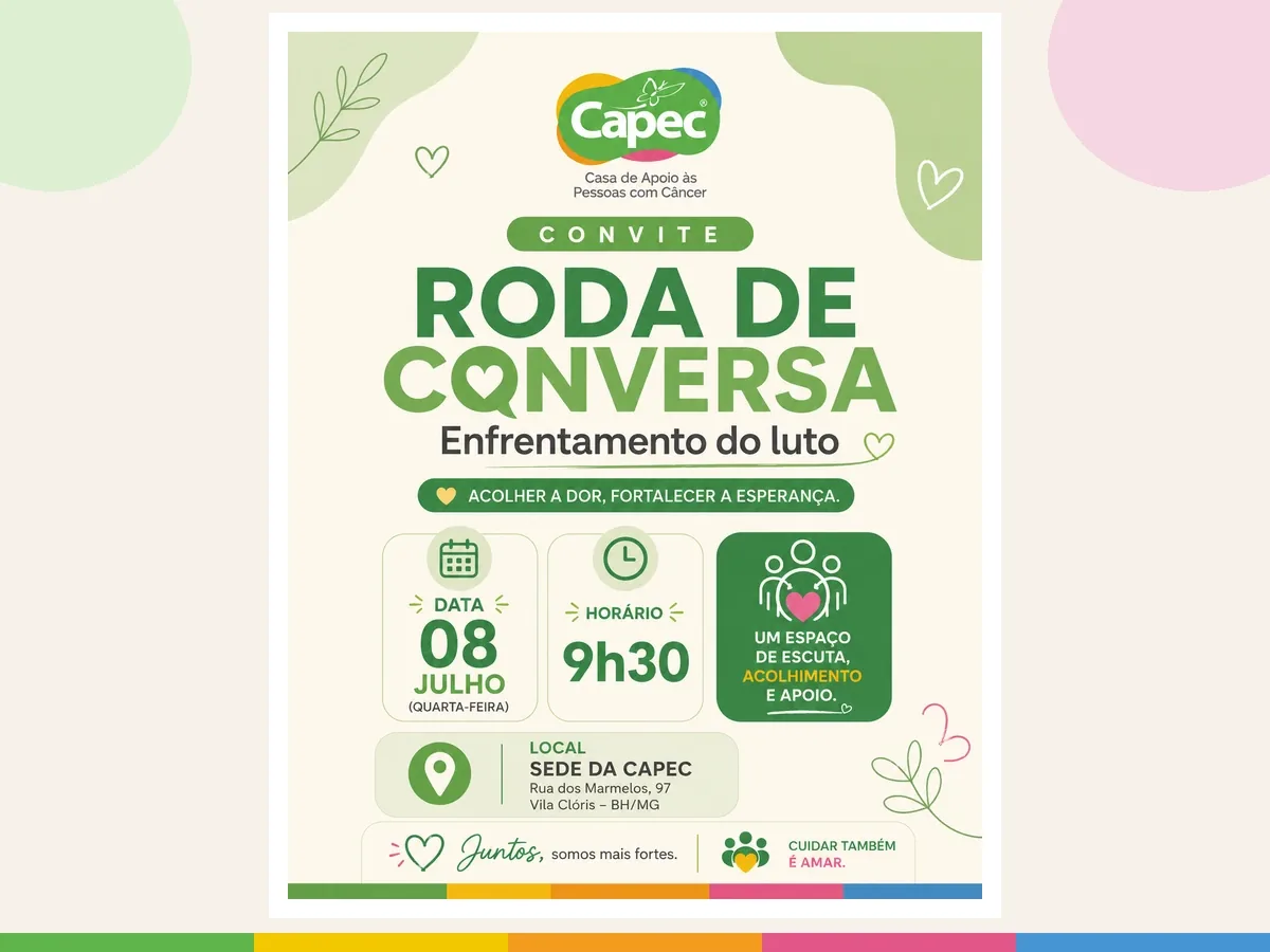 Roda de conversa sobre o luto na CAPEC