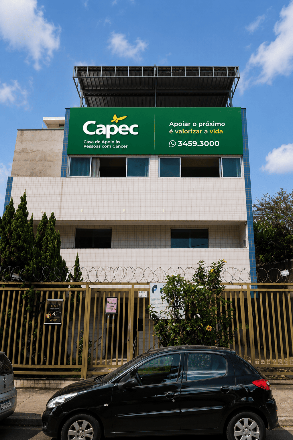 Fachada da sede própria da CAPEC, no Vila Clóris, em Belo Horizonte